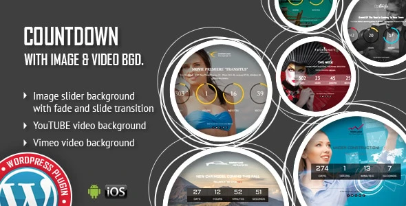 CountDown With Image or Video Background – Responsive WordPress Plugin